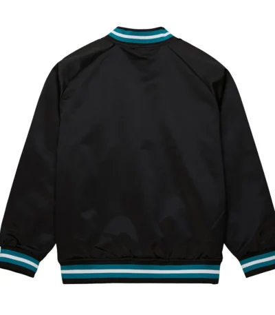 San Jose Sharks Current Logo Black Satin Jacket