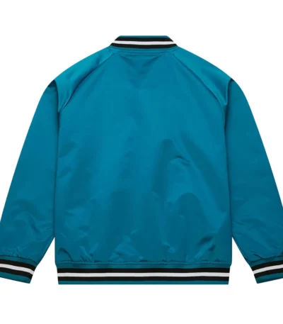 San Jose Sharks Current Logo Teal Blue Satin Jacket