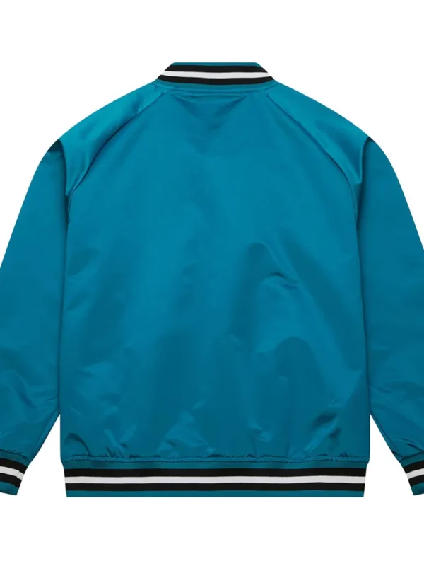 San Jose Sharks Current Logo Teal Blue Satin Jacket