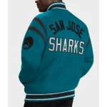 San Jose Sharks Tailback Teal Varsity Jacket
