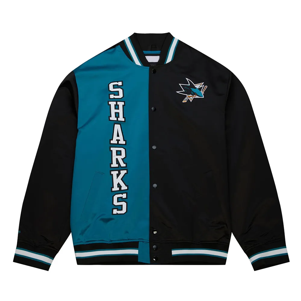 San Jose Sharks Team OG 2.0 Lightweight Satin Jacket San Jose Sharks Team OG 2.0 Lightweight Satin Jacket