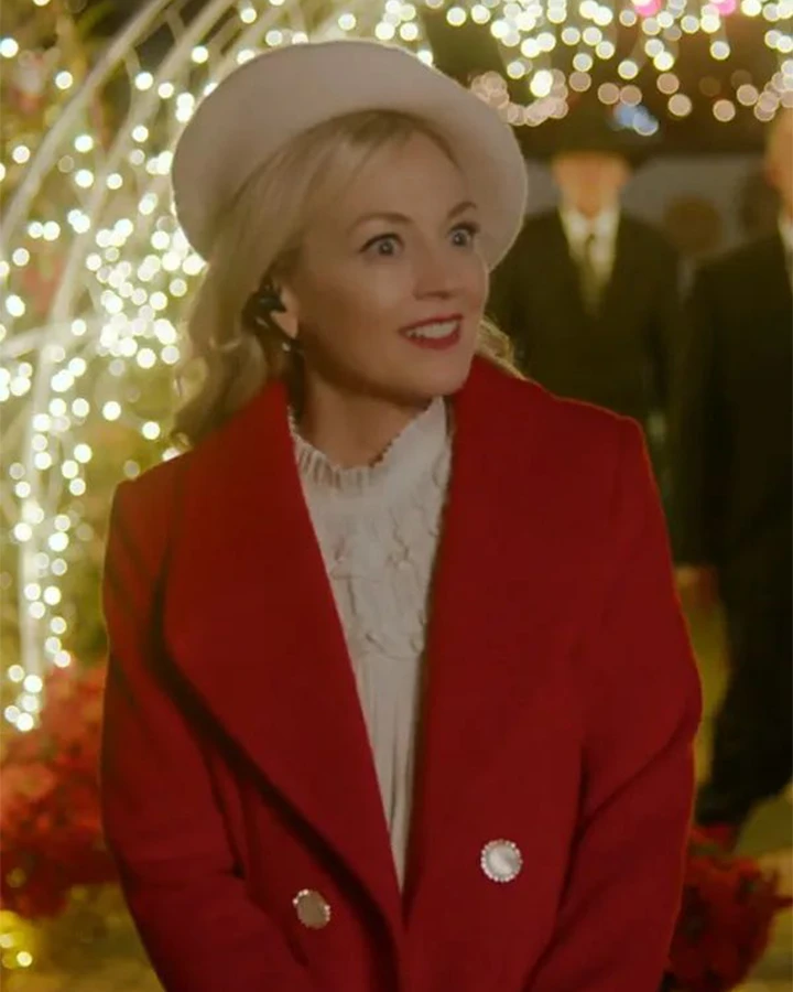 Santa Bootcamp 2022 Emily Kinney Red Wool Coat Santa Bootcamp 2022 Emily Kinney Red Wool Coat