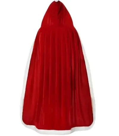 Santa Claus Red Velvet Hooded Cloak