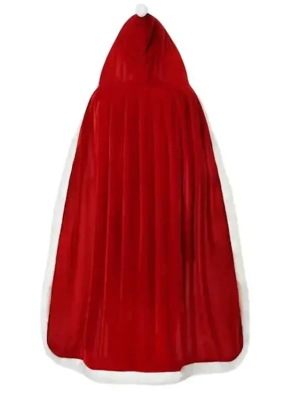 Santa Claus Red Velvet Hooded Cloak