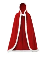 Santa Claus Red Velvet Hooded Cloak