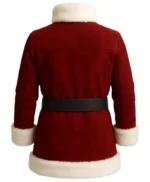 Santa High Neck Shearling Collar Coat