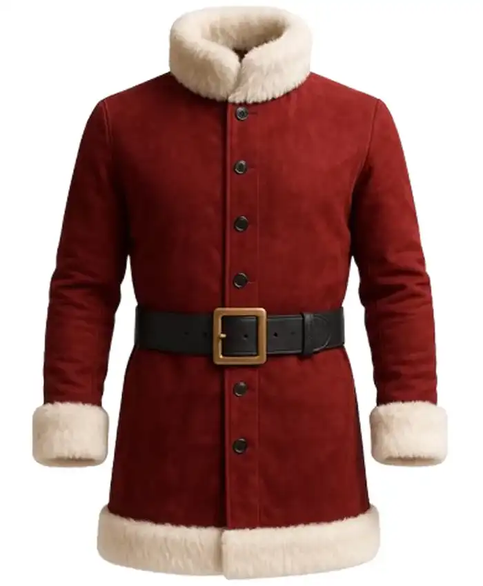 Santa High Neck Shearling Collar Coat Santa High Neck Shearling Collar Coat