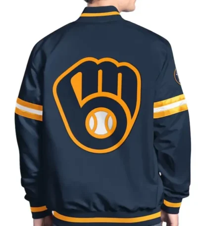Milwaukee Brewers Scout Varsity Satin Jacket