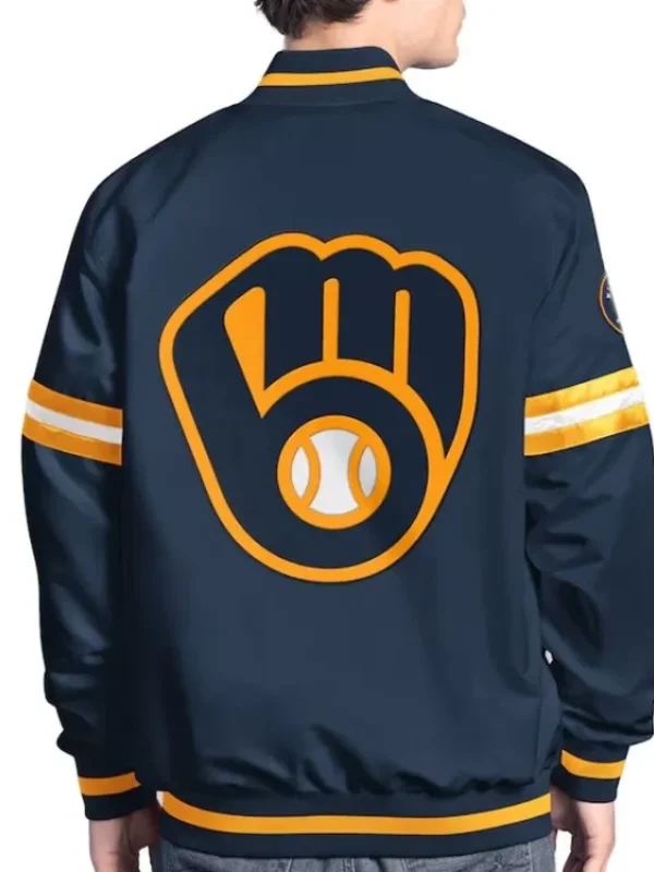 Milwaukee Brewers Scout Varsity Satin Jacket