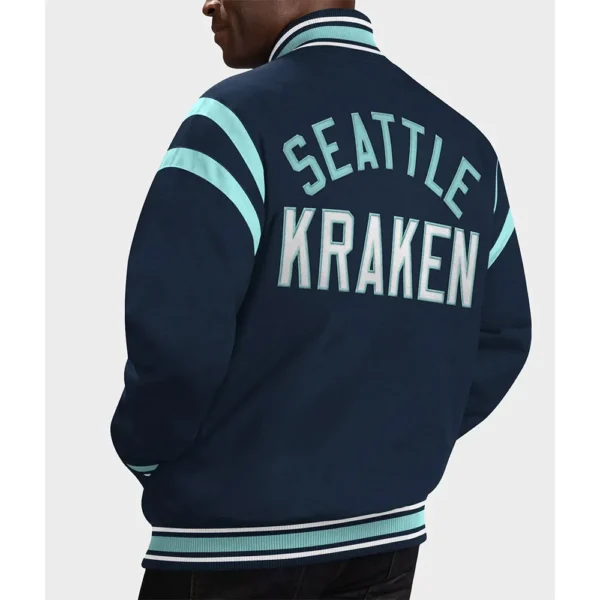 Seattle Kraken Tailback Navy Varsity Jacket