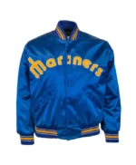 Seattle Mariners 1982 Bomber Blue Satin Jacket