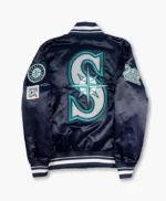 Seattle Mariners 1997 Longball Navy/Cream Satin Jacket