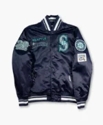 Seattle Mariners 1997 Longball Navy/Cream Satin Jacket