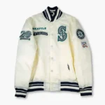 Seattle Mariners 1997 Longball Navy/Cream Satin Jacket