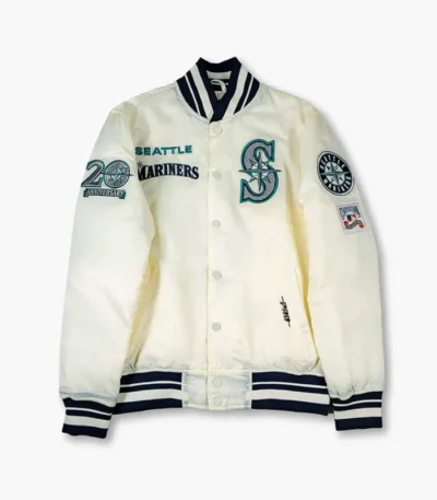 Seattle Mariners 1997 Longball Navy/Cream Satin Jacket