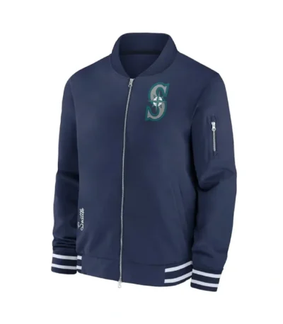 Seattle Mariners Collection Dugout Navy Bomber Jacket