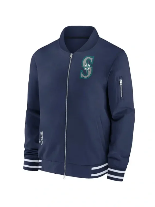 Seattle Mariners Collection Dugout Navy Bomber Jacket