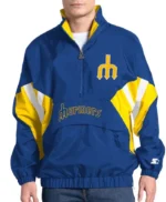 Seattle Mariners Cooperstown Chief Royal Pullover Jacket
