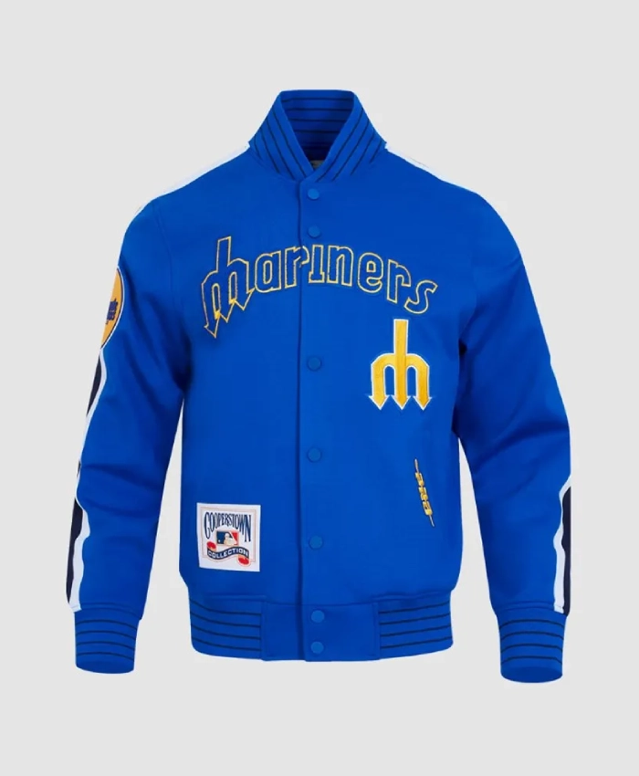 Seattle Mariners Logo Game Day Royal Jacket Seattle Mariners Logo Game Day Royal Jacket