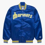 Seattle Mariners Royal Classic Satin Jacket