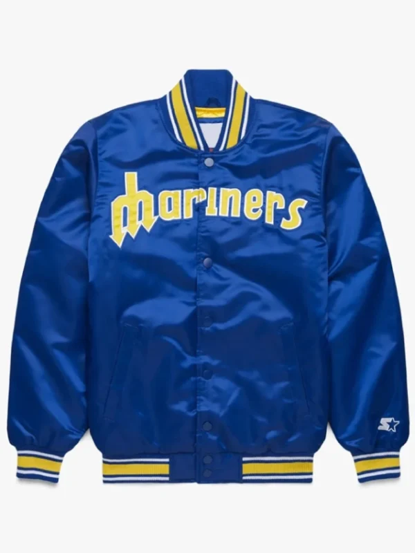 Seattle Mariners Royal Classic Satin Jacket