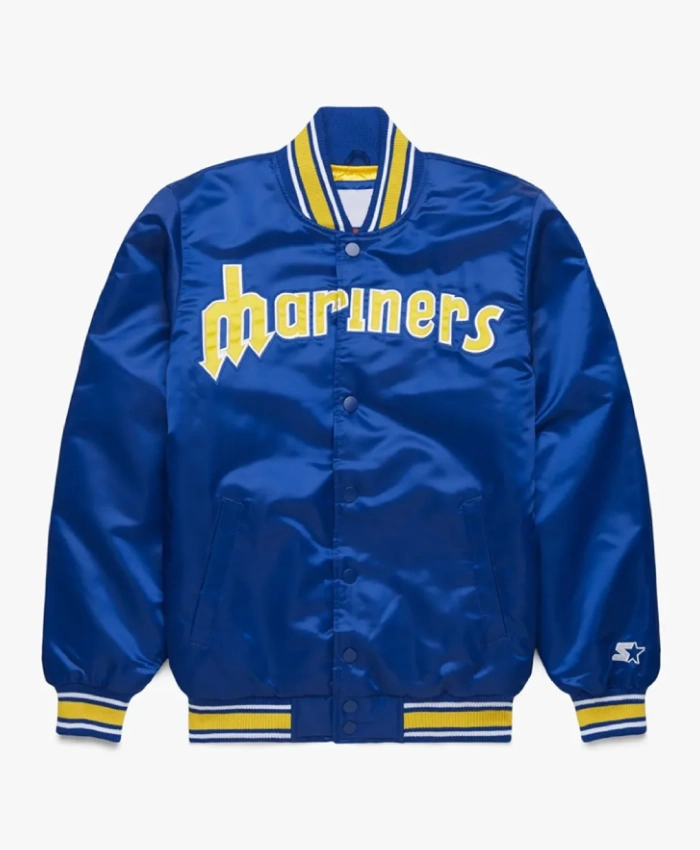 Seattle Mariners Royal Classic Satin Jacket Seattle Mariners Royal Classic Satin Jacket