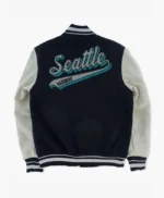 Seattle Mariners Script Tail Letterman Jacket