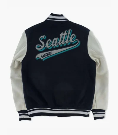 Seattle Mariners Script Tail Letterman Jacket