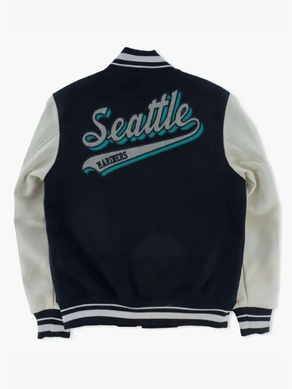 Seattle Mariners Script Tail Letterman Jacket