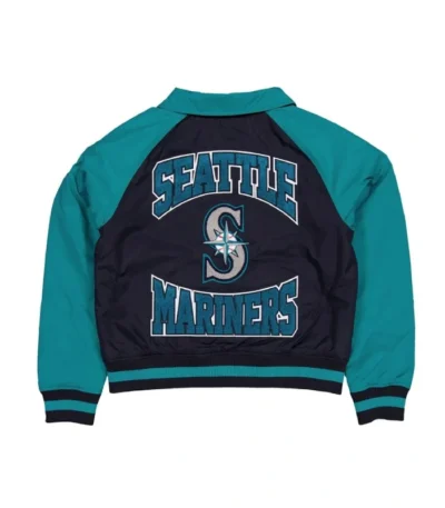 Seattle Mariners Aqua and Navy Throwback Jacket