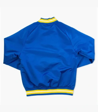 Seattle Mariners Throwback Wordmark Royal Satin Jacket