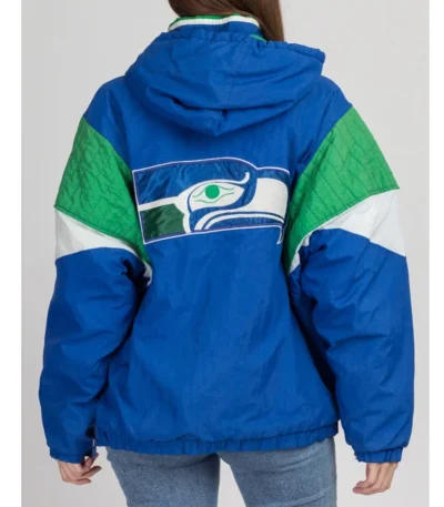 Seattle Seahawks 90s Pullover Hooded Jacket