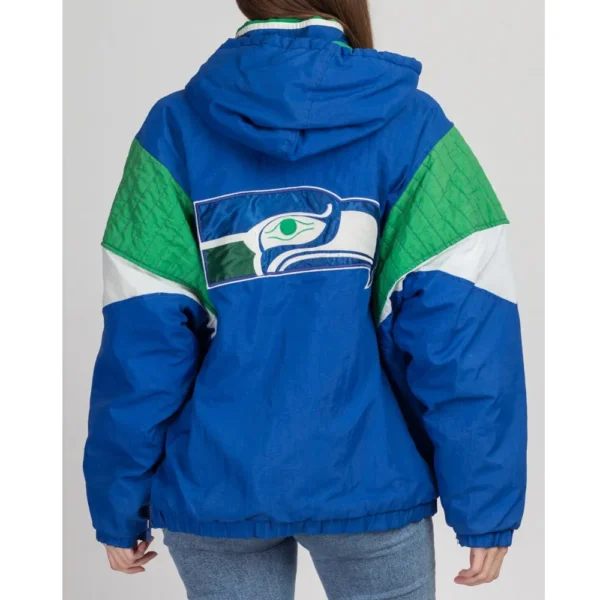 Seattle Seahawks 90s Pullover Hooded Jacket