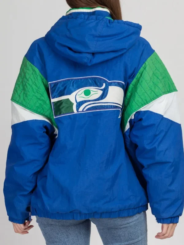 Seattle Seahawks 90s Pullover Hooded Jacket