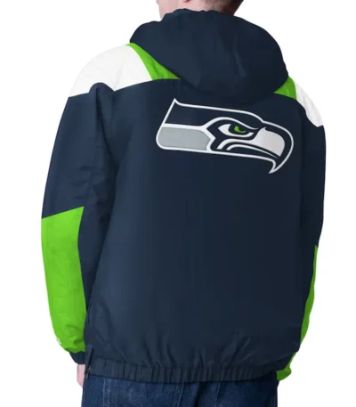 Seattle Seahawks Charger Half-Zip Pullover Jacket