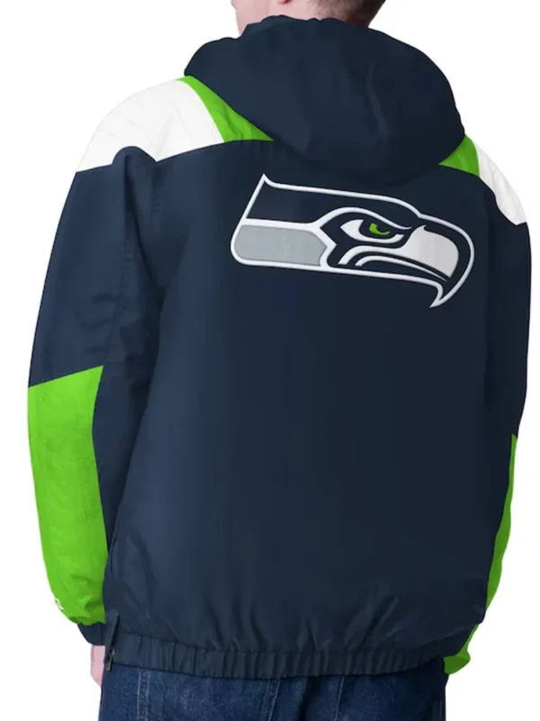 Seattle Seahawks Charger Half-Zip Pullover Jacket