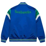 Seattle Seahawks Heavyweight Royal Satin Jacket