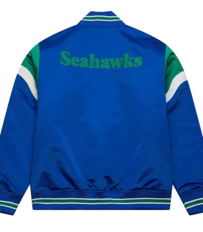 Seattle Seahawks Heavyweight Royal Satin Jacket