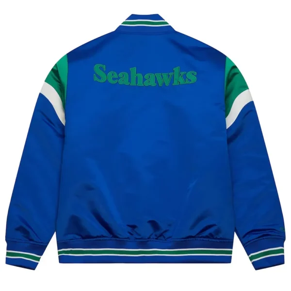 Seattle Seahawks Heavyweight Royal Satin Jacket