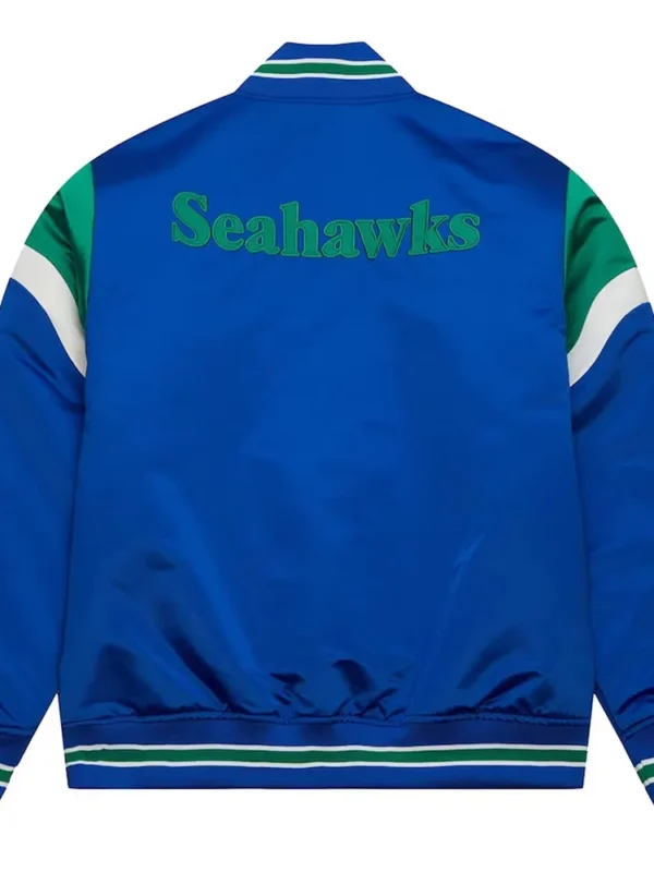 Seattle Seahawks Heavyweight Royal Satin Jacket