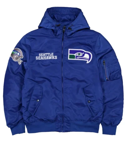 Seattle Seahawks Historic L-2B Hooded Bomber Jacket