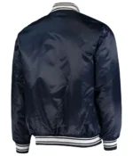 Seattle Seahawks Locker Room Full-Snap Navy Blue Bomber Jacket