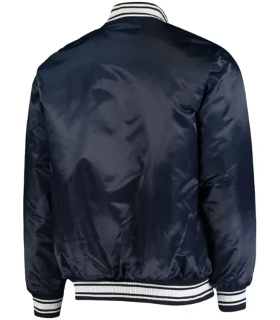 Seattle Seahawks Locker Room Full-Snap Navy Blue Bomber Jacket