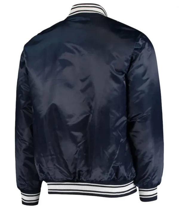 Seattle Seahawks Locker Room Full-Snap Navy Blue Bomber Jacket