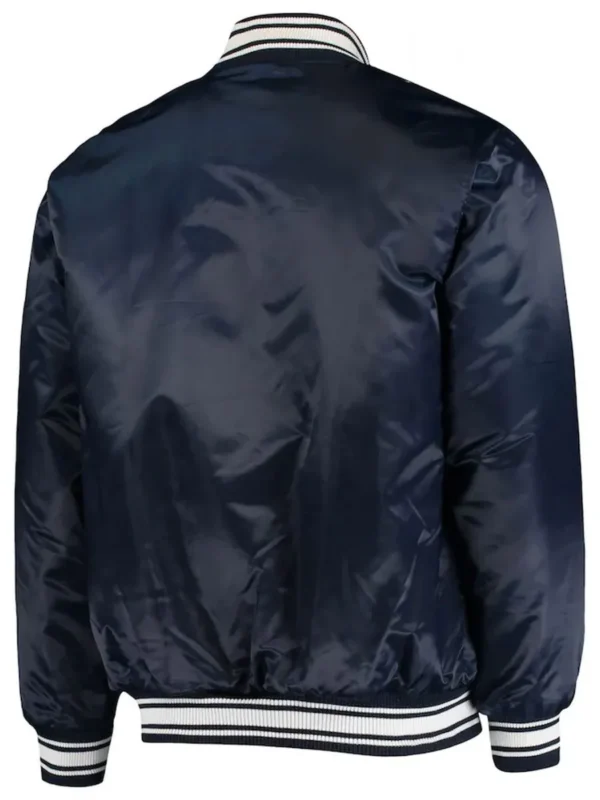 Seattle Seahawks Locker Room Full-Snap Navy Blue Bomber Jacket