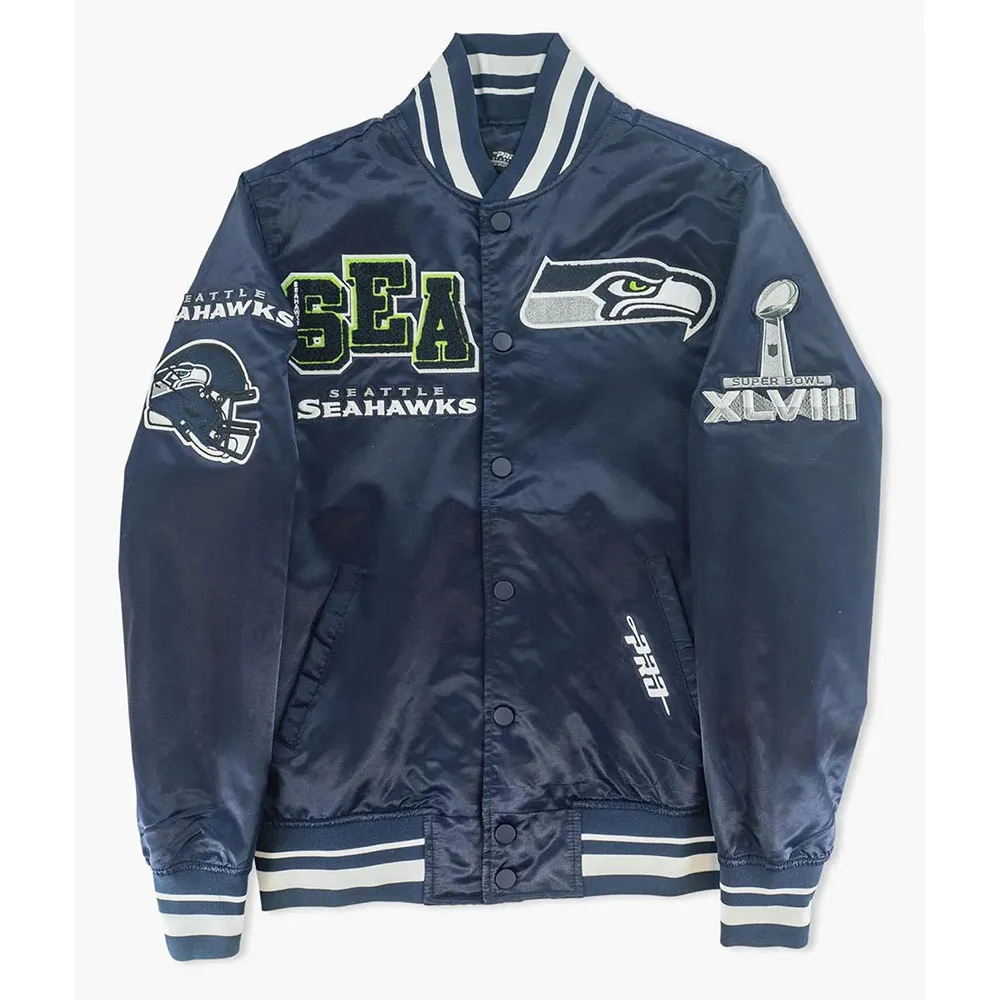 Seattle Seahawks Mashup Navy Jacket Seattle Seahawks Mashup Navy Jacket
