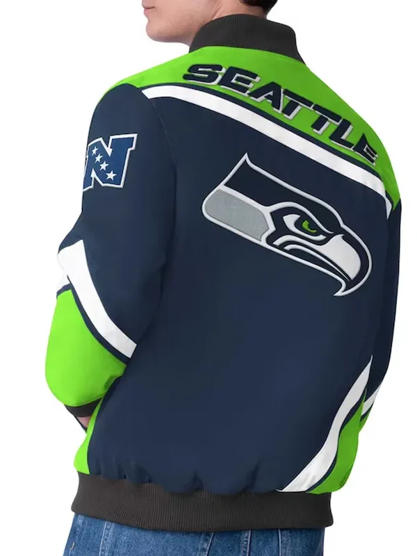 Seattle Seahawks Maximum Racing Navy Jacket