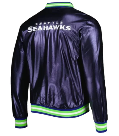 Seattle Seahawks Metallic Navy Jacket