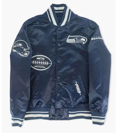 Seattle Seahawks Olde Time Football Navy Jacket