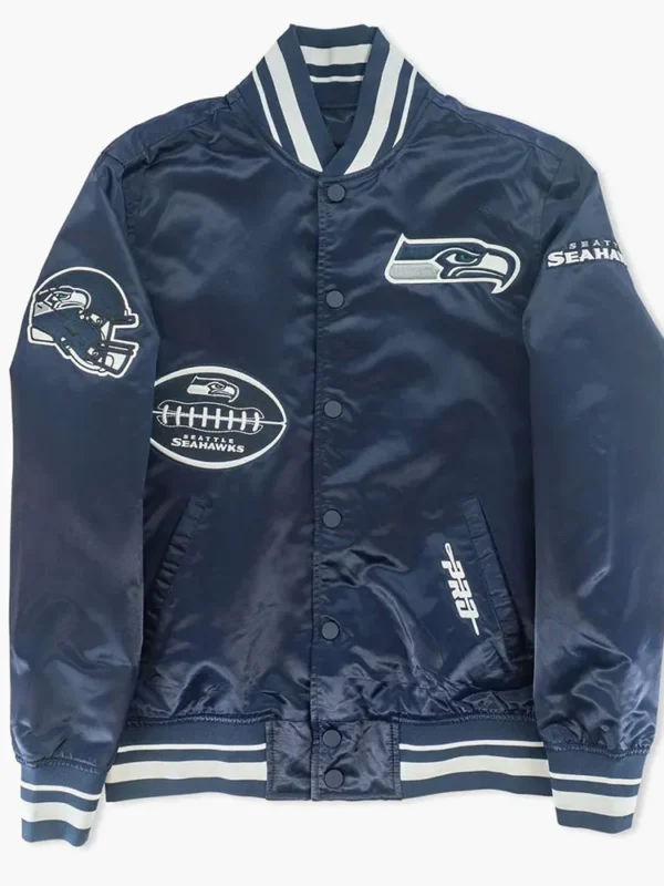 Seattle Seahawks Olde Time Football Navy Jacket